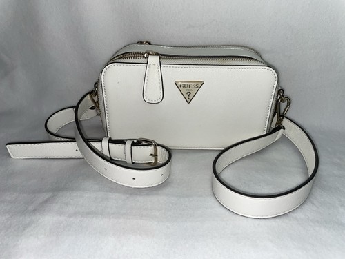 Guess white double zip - double, logo