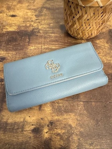 Guess blue faux leather - blue,