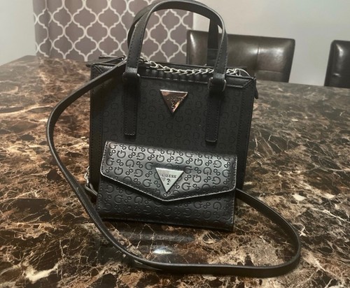 Guess handbag and - , wallet