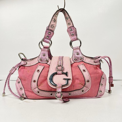 Guess y2k pink croc trim - pink,