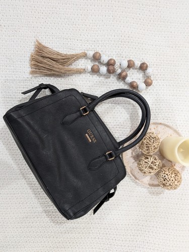 Guess black satchel top - black, handle