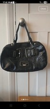 Guess Black Leather Hand Bag