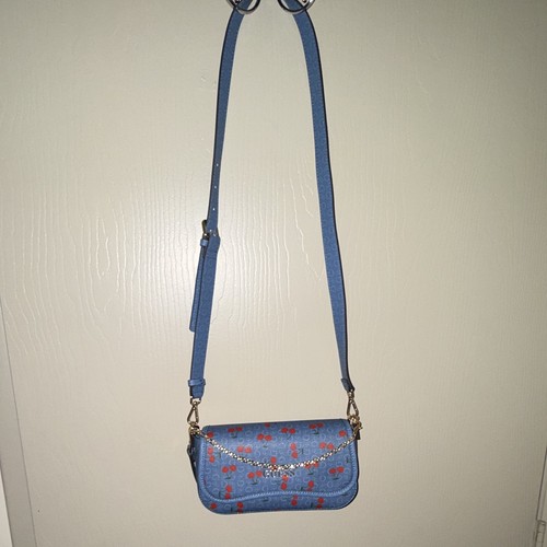 Guess blue logo crossbody bag - logo,