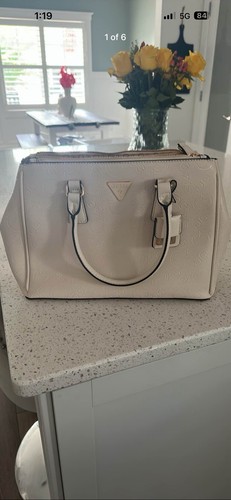 Guess white logo - white, satchel