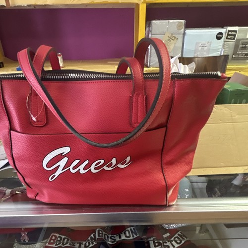 Guess red tote - red, bag