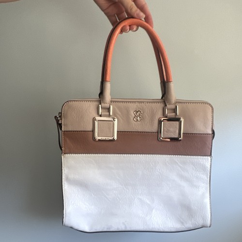 Guess colorblock satchel top - colorblock,