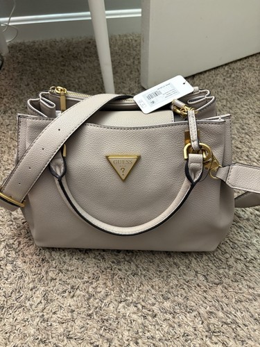 Guess taupe pebbled satchel - guess,