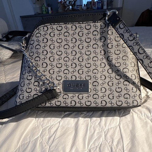 Guess gray black logo print - gray/black,